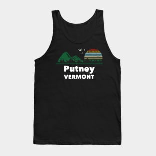 Mountain Sunset Flying Birds Outdoor Putney Vermont Tank Top